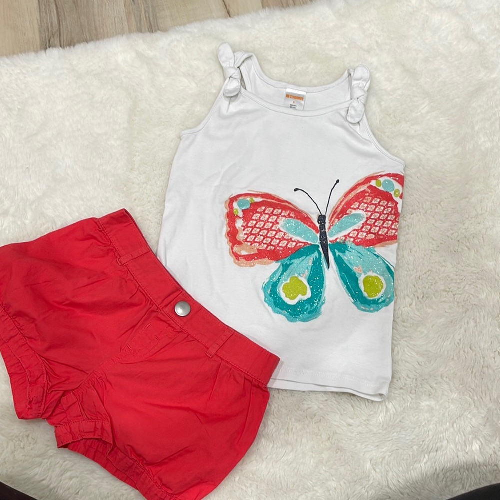 Gymboree 5t toddler girls outfit summer